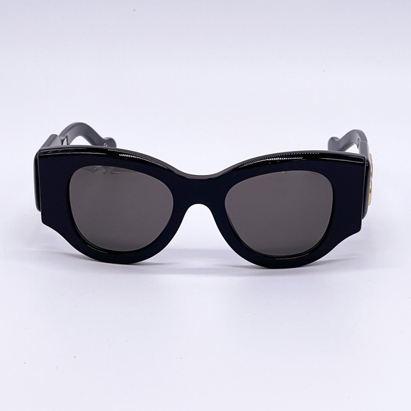 NEW BALENCIAGA BB0070S 006 OVERSIZED BLACK WOMEN SUNGLASSES BALENCIAGA - Picture 4 of 14